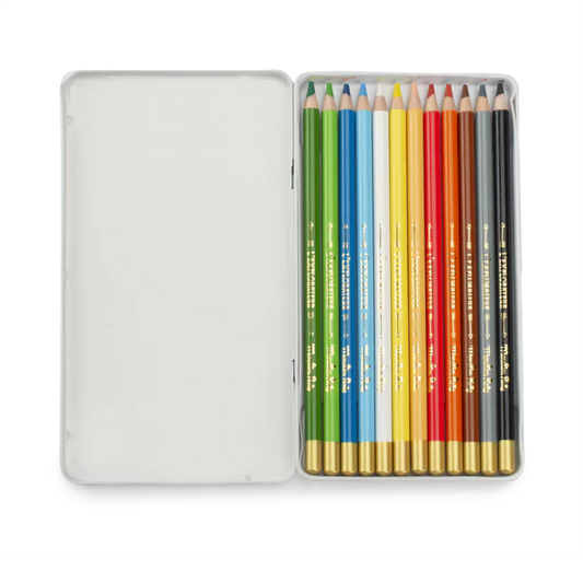 12 crayons de couleurs L'explorateur - Le jardin du moulin