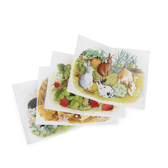 4 mini puzzles des animaux - Le Jardin du Moulin