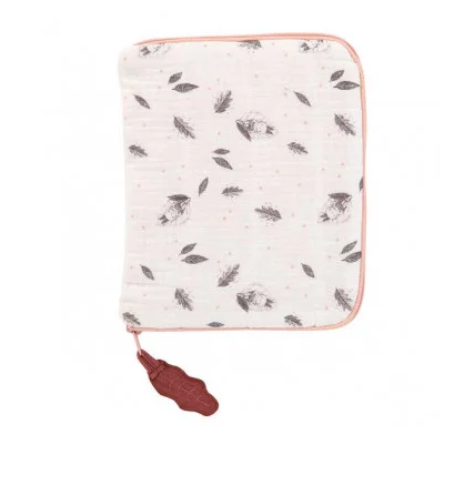 Protège carnet de santé crème - Après la pluie