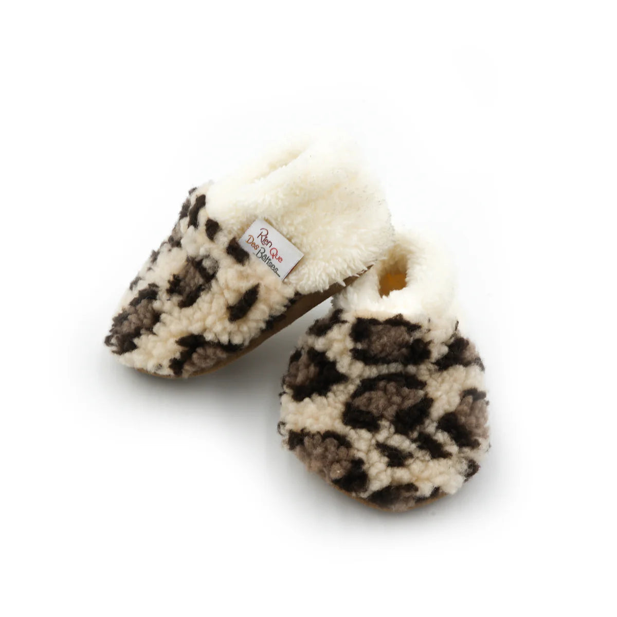 Chaussons Velours Naissance - Leopard