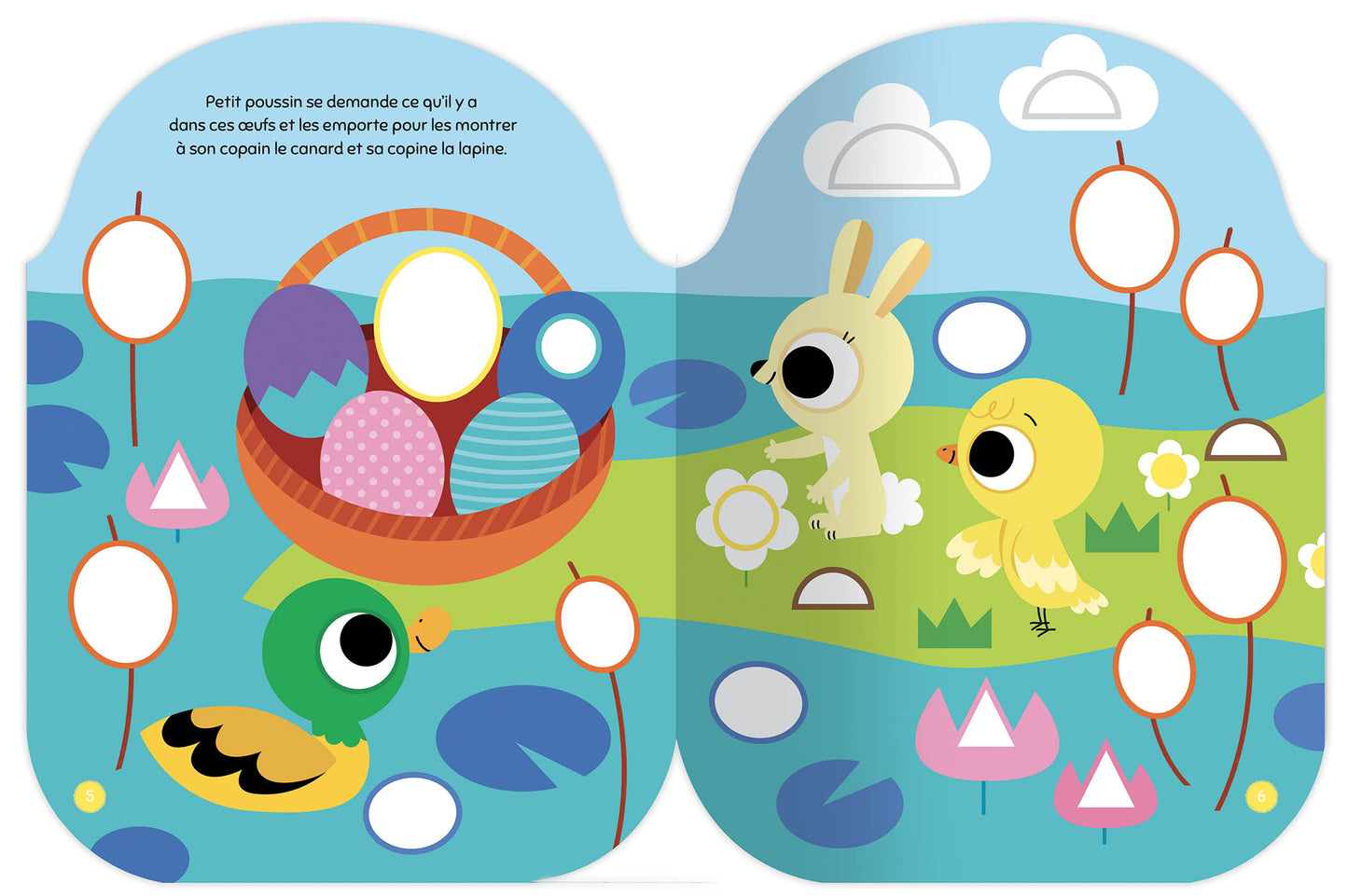 Gommettes formes - L'aventure de poussin