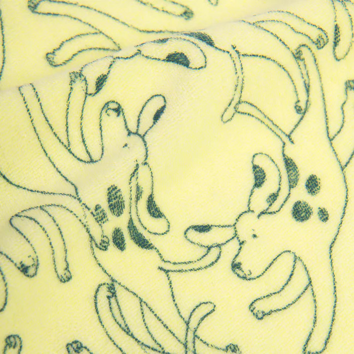 LUCAS Tee-shirt 12m éponge jaune imprimé chiens Wouf Wouf