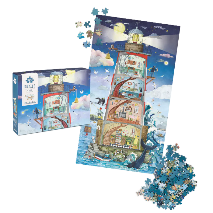 Puzzle Le phare 500 pcs - Le jardin du moulin