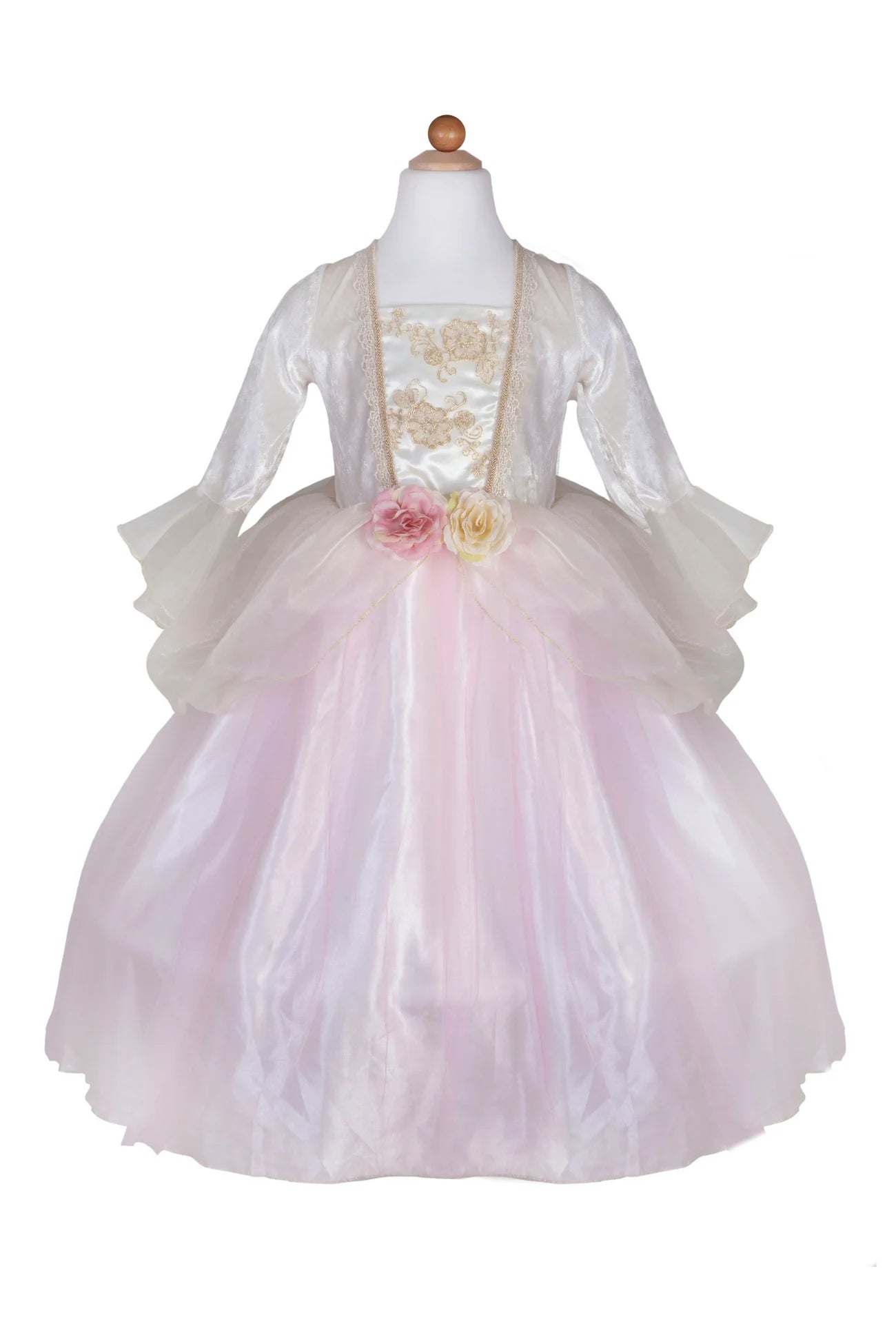 Robe de Princesse rose pale et or - 7-8 ans