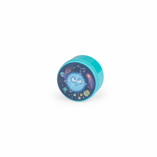 Taille-crayon lenticulaire bleu - Les petites merveilles