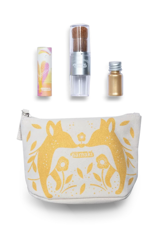 Trousse scintillante Renard dorée