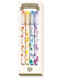 Les couleurs - 4 marqueurs pailletés