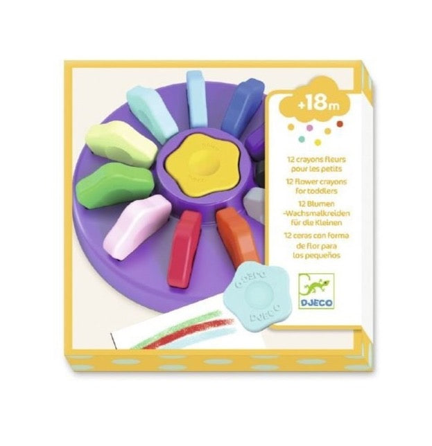Les couleurs - 12 crayons fleurs pour les petits