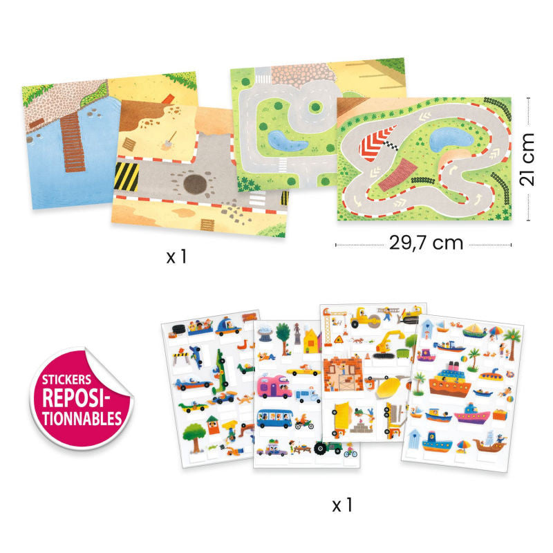 Stickers à relever - Véhicules