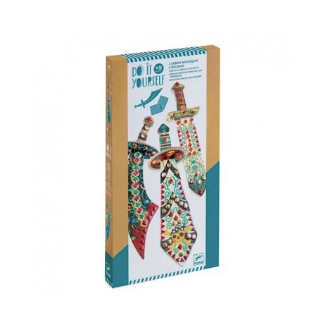 DIY - 3 sabres mosaïques à décorer