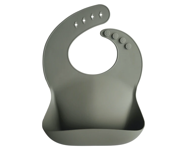 Bavoir Silver sage Mushie