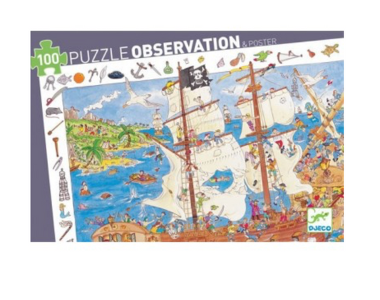 Puzzles observation - Les pirates 100 pcs