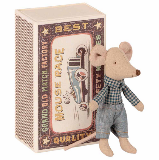 Little Brother mouse in matchbox - Maileg