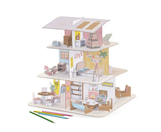 DIY Colorie Assemble et joue - Maison