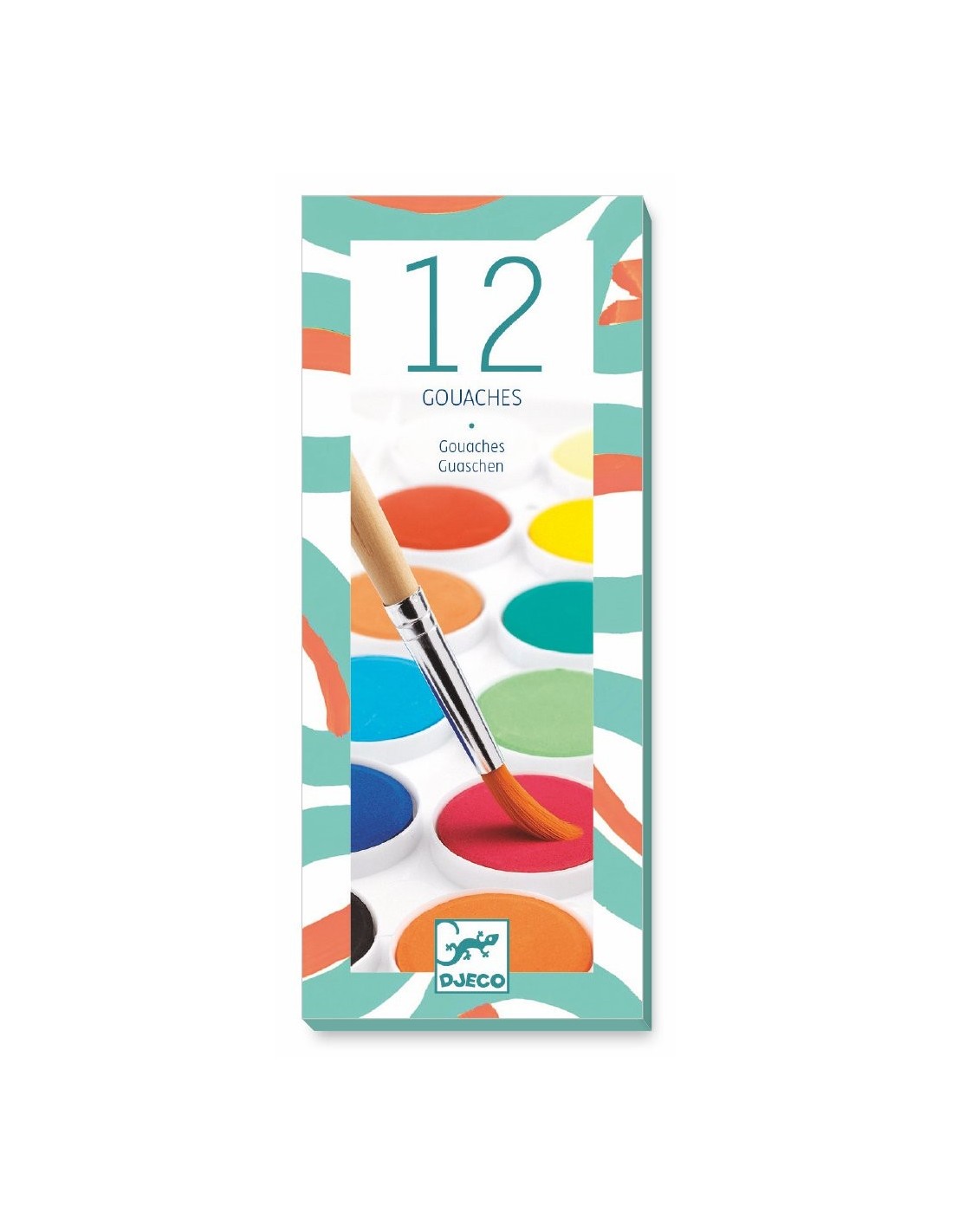 Les couleurs - 12 pastilles gouache classique