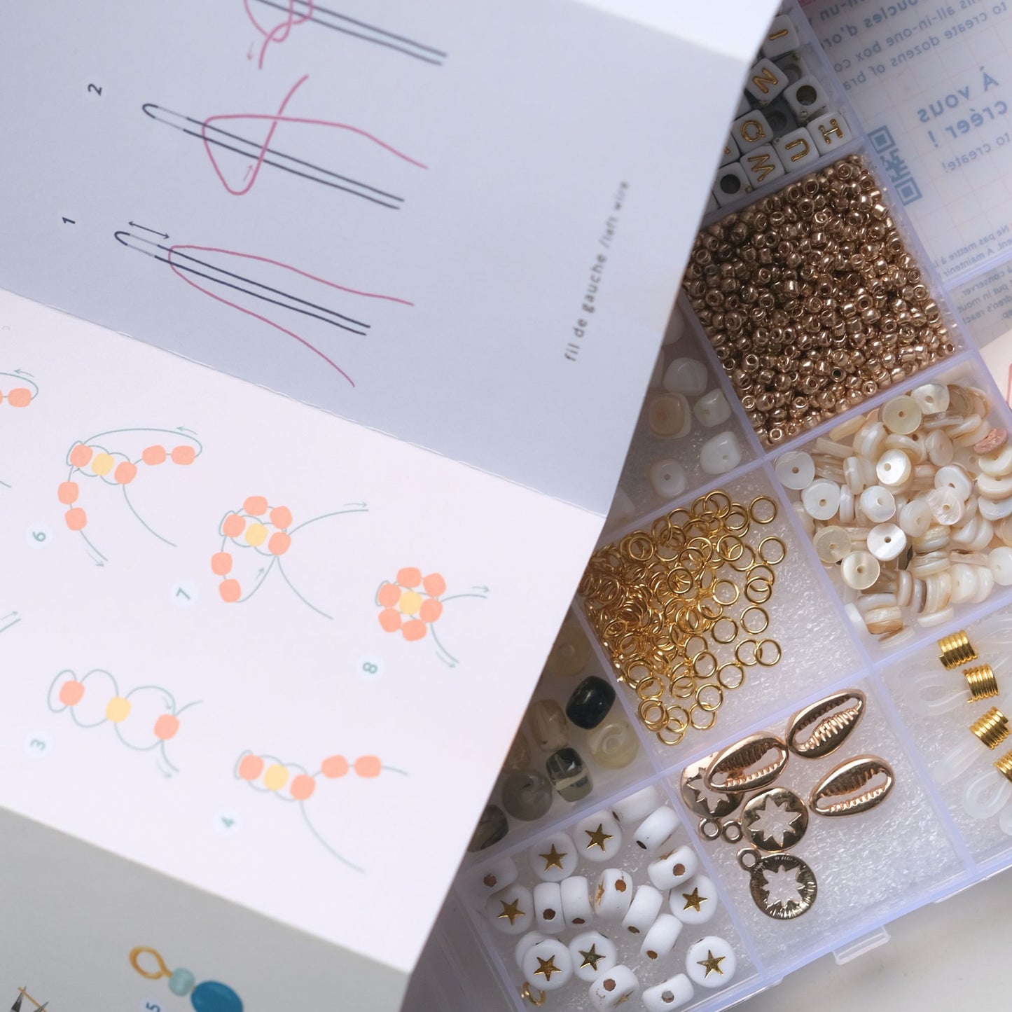 Maxi Boîte de perles et apprêts - Piña Colada