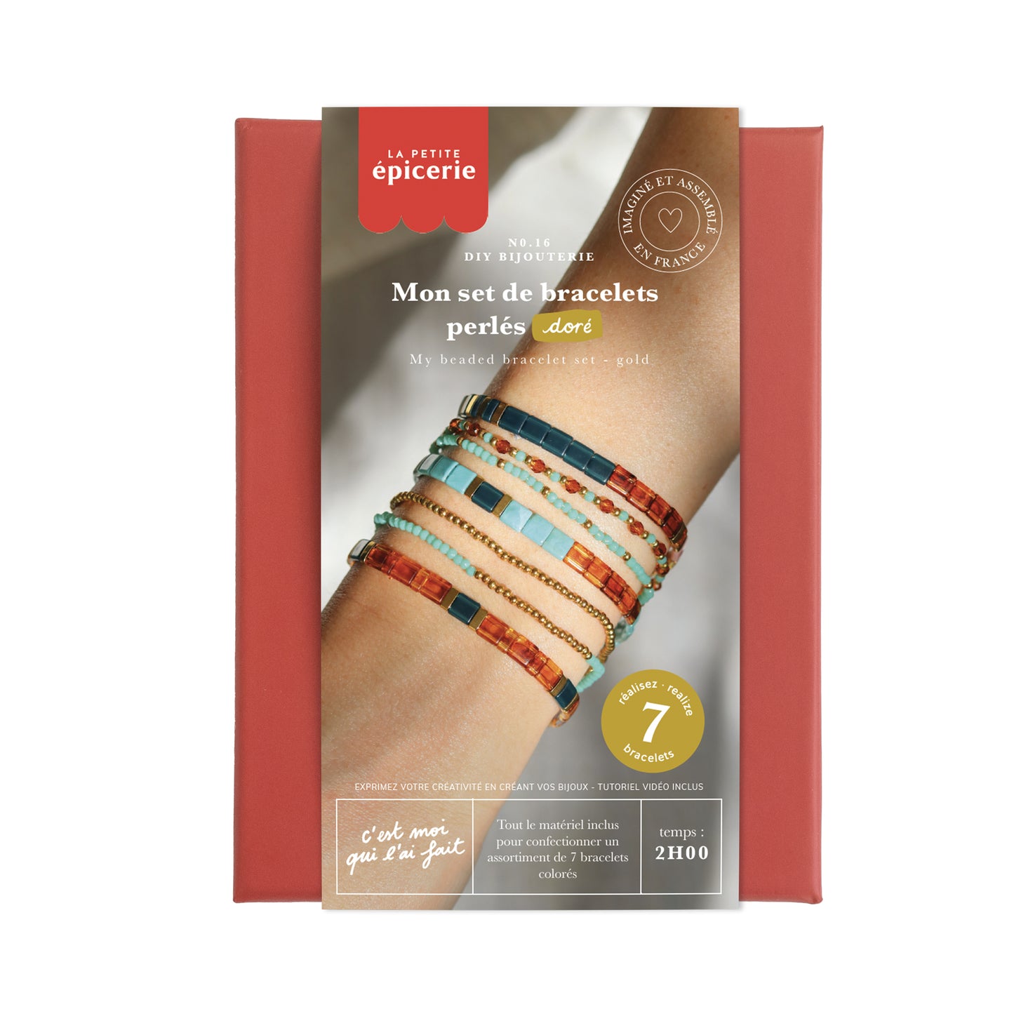 DIY Bijouterie - Mon set de bracelets perlés - Doré