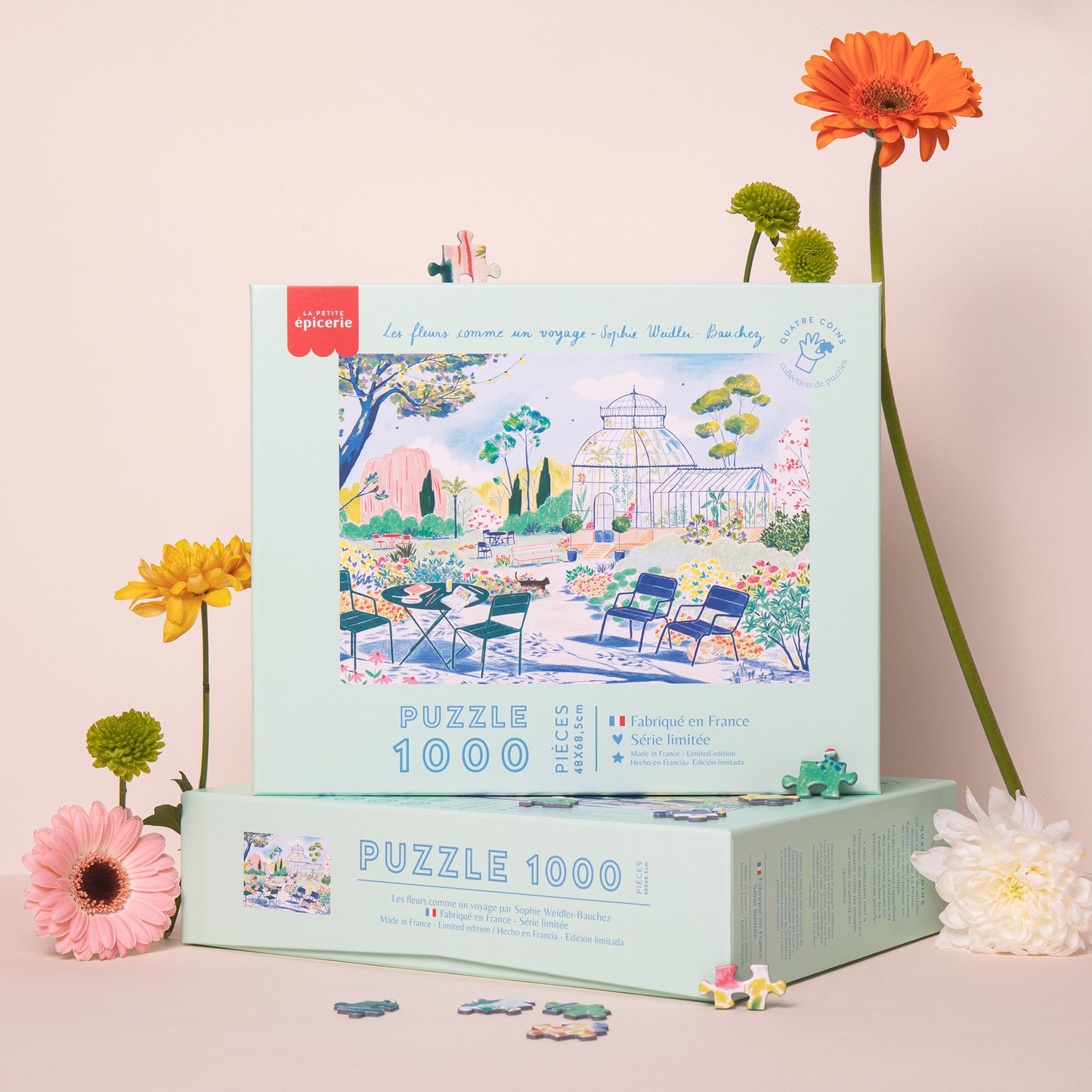 Puzzle Les fleurs comme un voyage 1000 pcs
