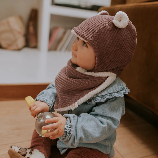 Bonnet Velours 24-36 mois - Parme