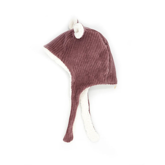 Bonnet Velours 12-18 mois - Parme