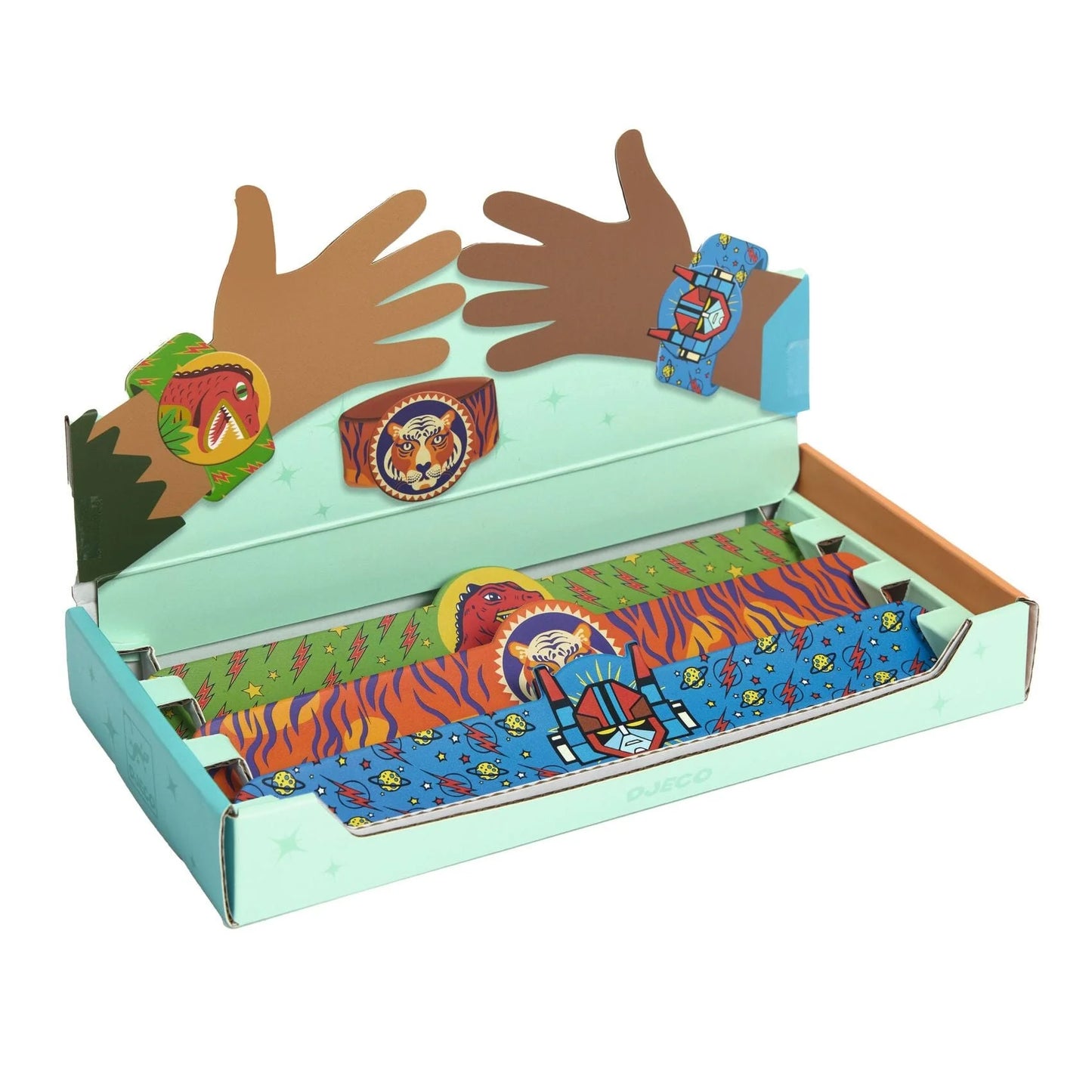 Bracelet enrouleur - Dino, Tigre, Superhéros