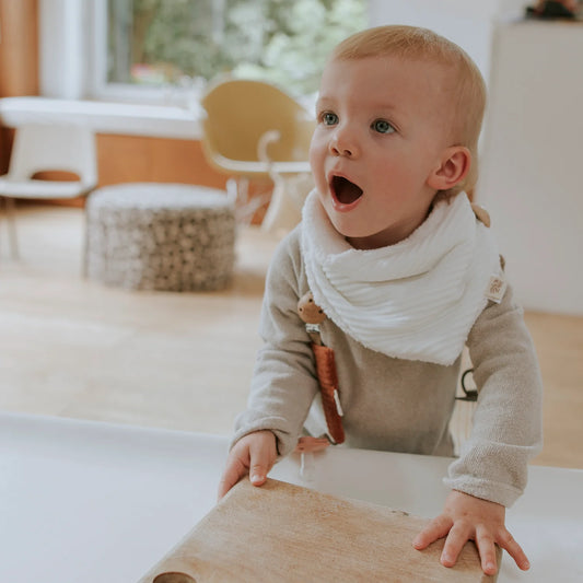 Cache-cou Velours - Ecru