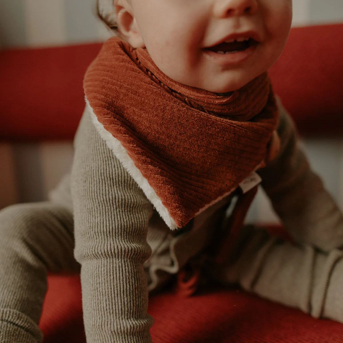 Cache-cou Velours - Paprika