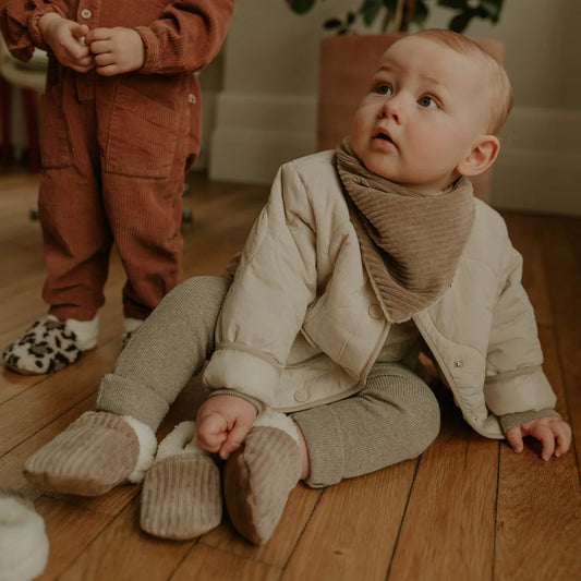 Cache-cou Velours - Taupe