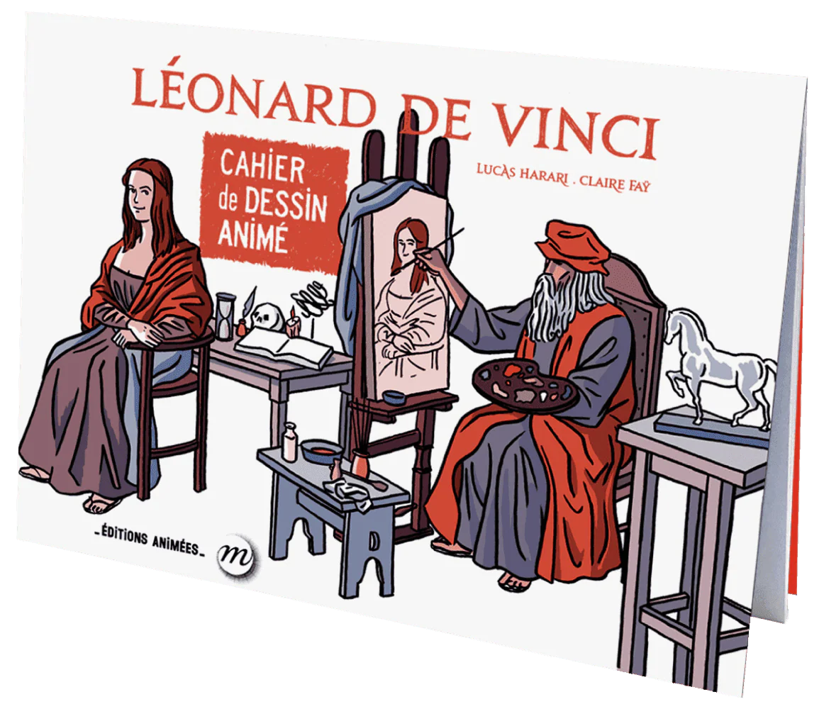 Cahier de dessin animé - Leonard de Vinci