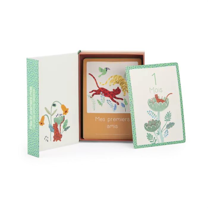 Cartes Mes 12 premiers mois - La forêt Mawa