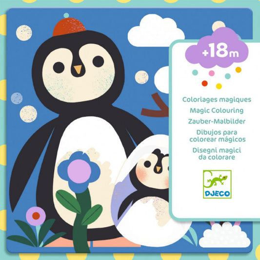 Coloriage à l'eau - Coucou caché maman-bébé du monde