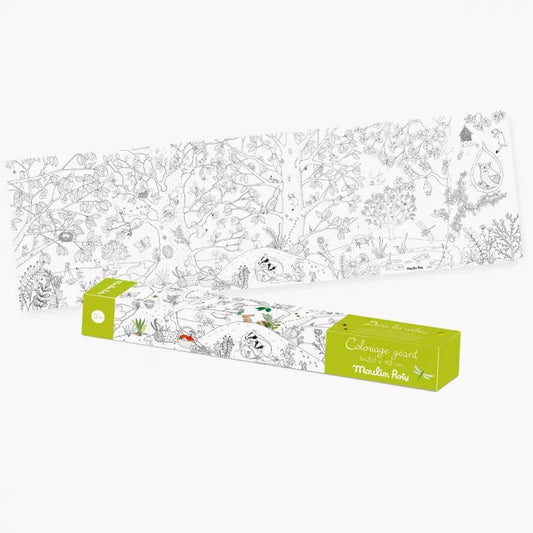 Coloriage géant Le botaniste - Le Jardin du Moulin