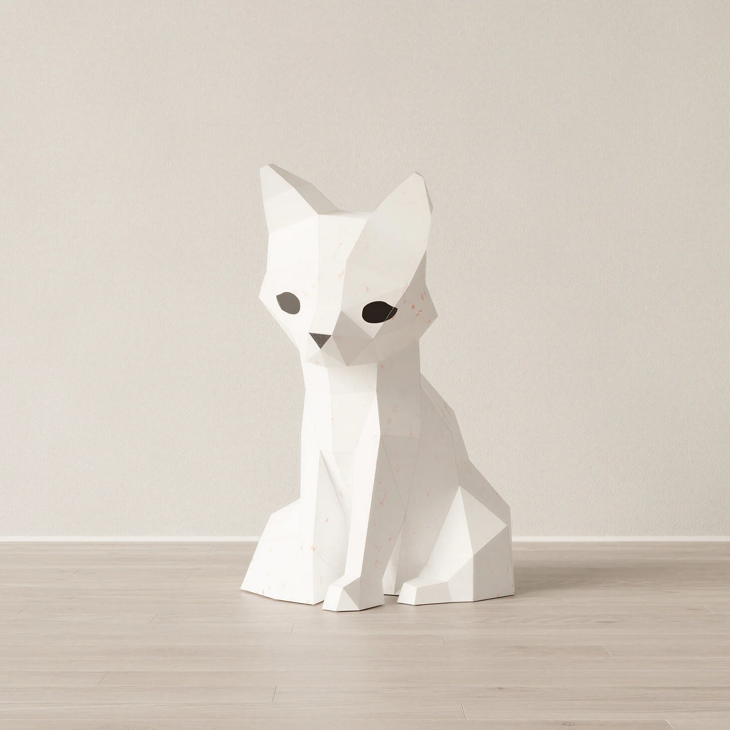 LAMPE XL RENARD BLANC