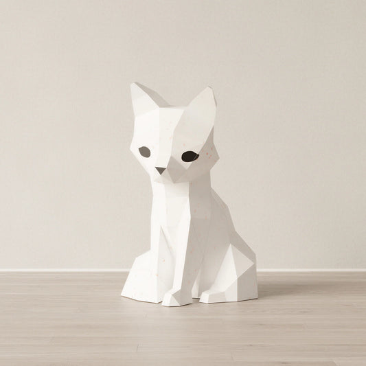 LAMPE XL RENARD BLANC