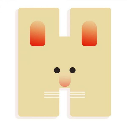 Lettre Animaux graphiques - H