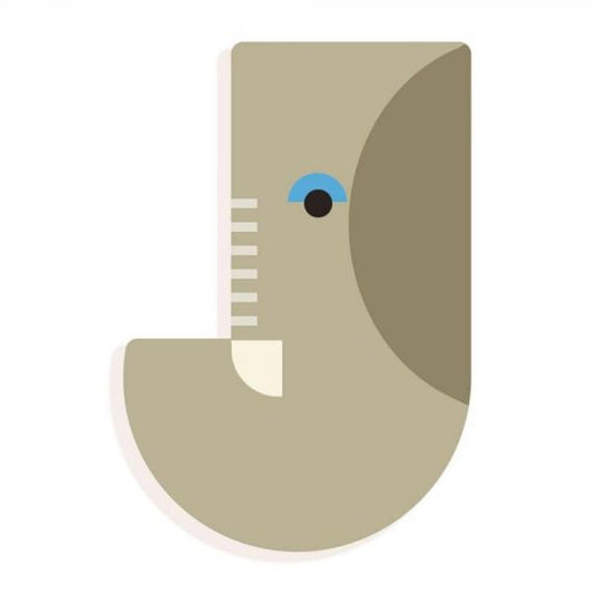 Lettre Animaux graphiques - J