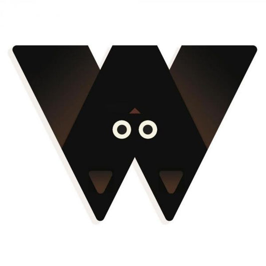 Lettre Animaux graphiques - W