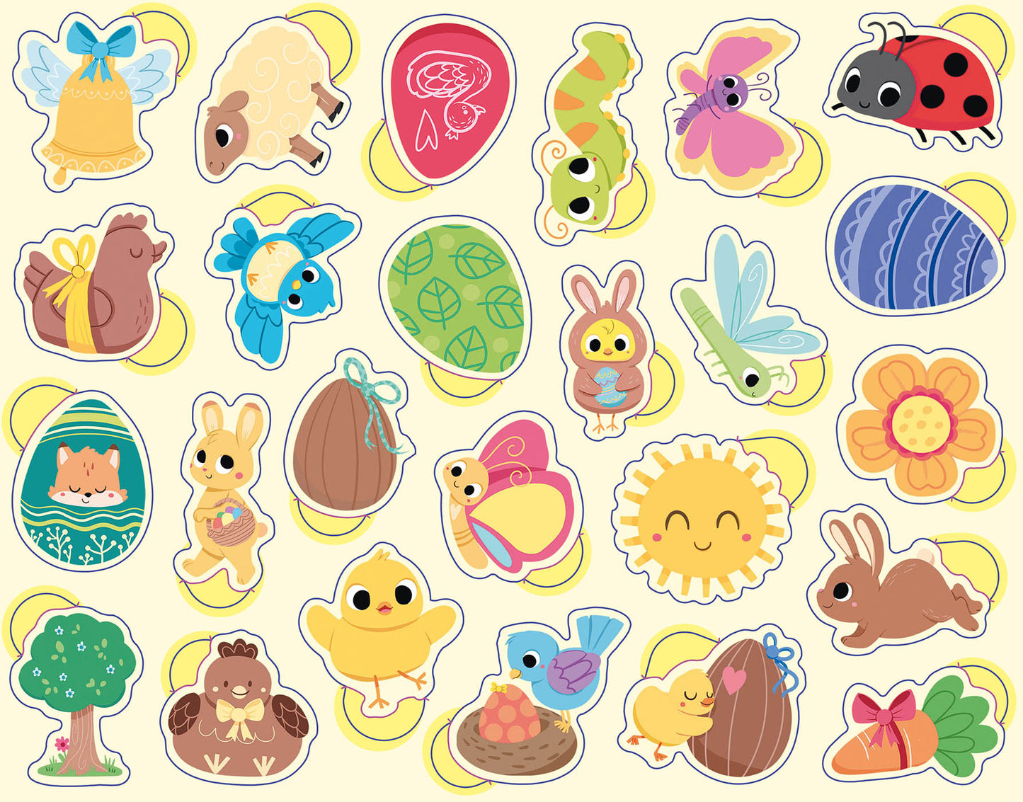 Ma boite metal de gommettes - Pâques