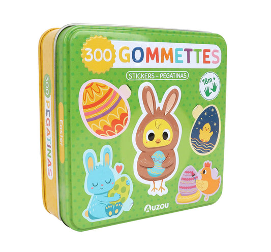 Ma boite metal de gommettes - Pâques