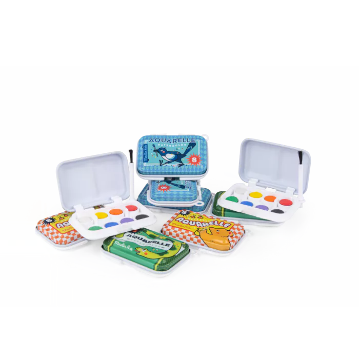 Mini palette aquarelle bleu - Les petites merveilles