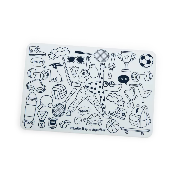 Mini set en silicone à colorier - Les Loufoques