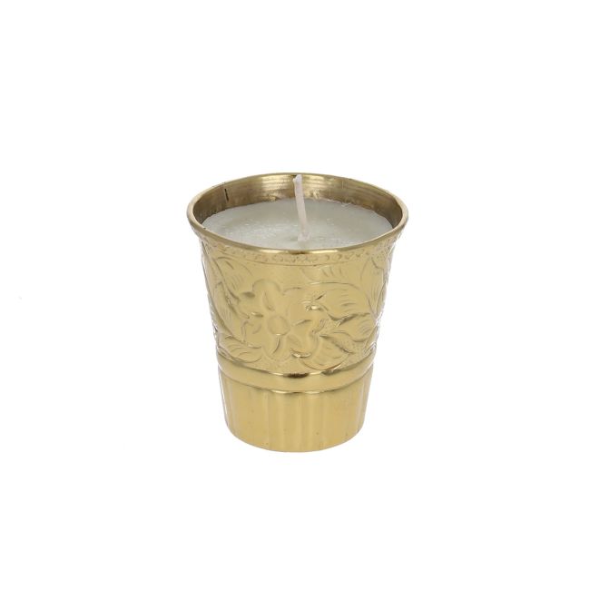 Petite bougie vanille fleurs