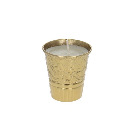 Petite bougie vanille fleurs