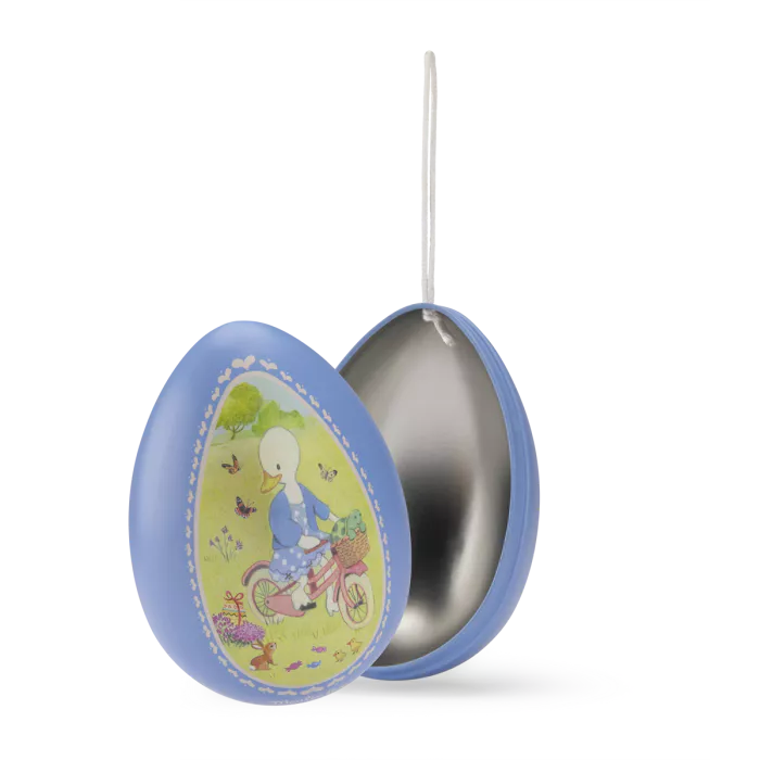 Petit oeuf métal bleu - La Grande famille