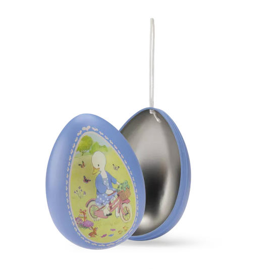 Petit oeuf métal bleu - La Grande famille