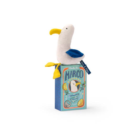Poupée hochet goéland Marco - Puce et Pilou