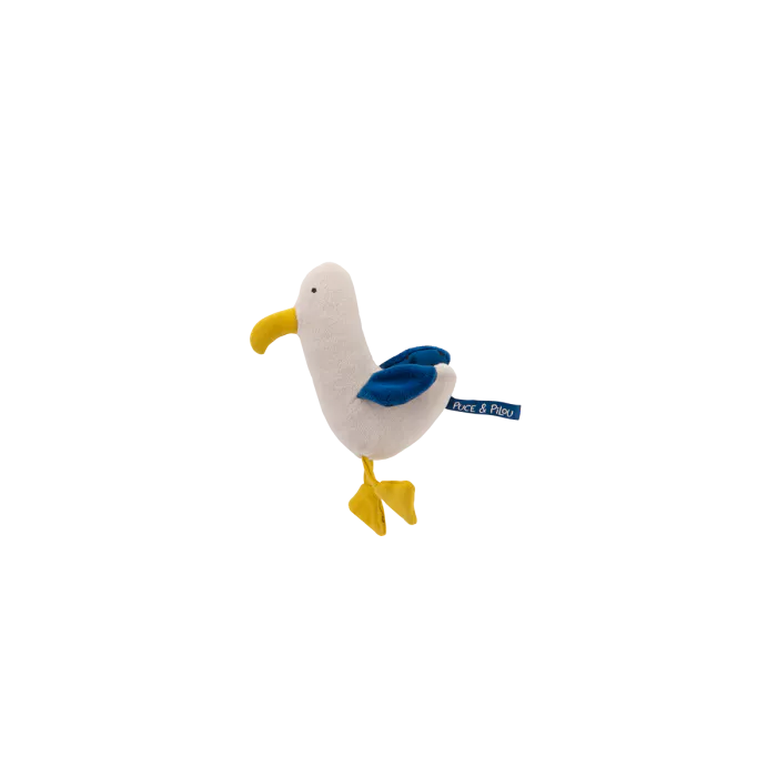 Poupée hochet goéland Marco - Puce et Pilou