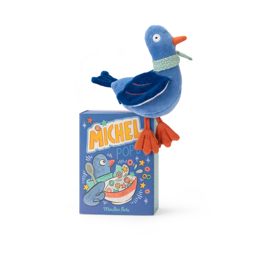 Poupée hochet pigeon Michel - Puce et Pilou