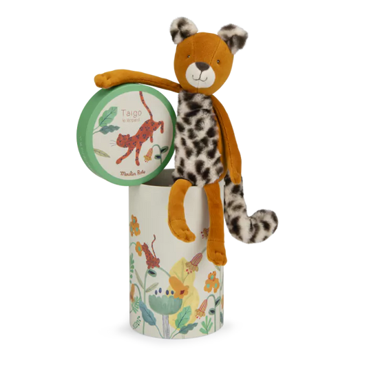 Poupée léopard Taïgo (en boîte) - La forêt Mawa