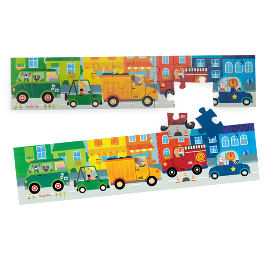 Puzzle vehicules 24 pcs - Les Popipop
